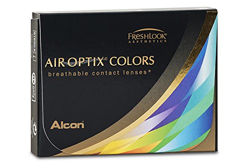 Air Optix Aqua Color 10096219 Lentes de Contacto, R 8.6, D 14.2, Dioptría 4.25, Color Gris - 2 Unidades
