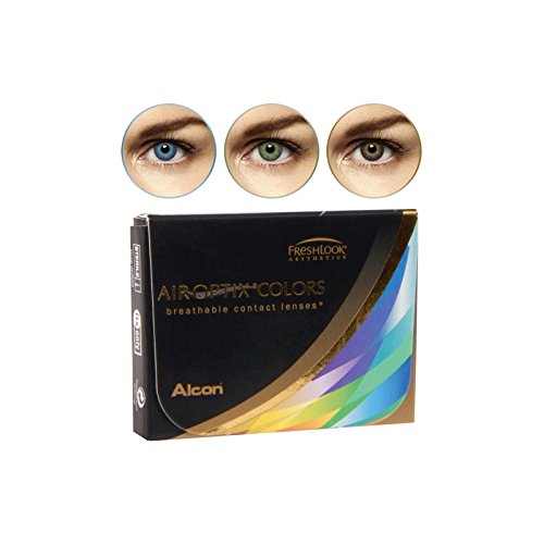 Air Optix Aqua Color 10096219 Lentes de Contacto, R 8.6, D 14.2, Dioptría 4.25, Color Gris - 2 Unidades