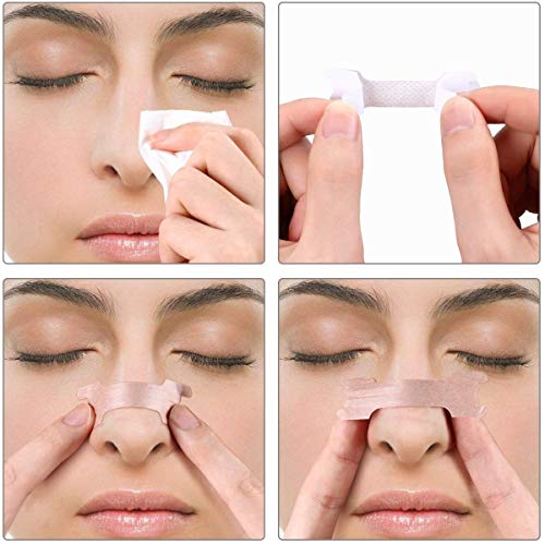 AirPromise Better Breath Tiras nasales de 50 piezas para dejar de roncar La congestión nasal se ajusta a la mayoría de las narices (66*19 mm, 50 piezas)