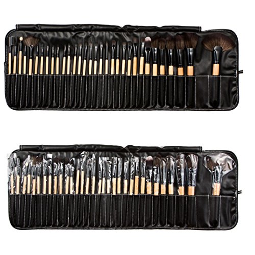 AiSi Luxury 32 PCS Professional Makeup Brushes Tools Sets / Kits Natural Cosmetic Animal Hair Brushes with Pouch and Bag by AiSi