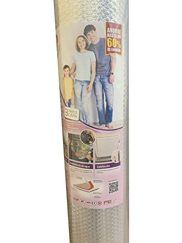 Aislamiento térmico multicapa para frío y calor - 6m2 - para puertas de garaje, cajones de de persiana, contradores de agua y calefacción