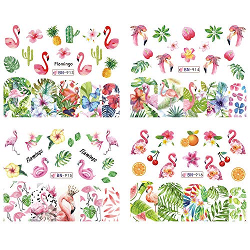 AIUIN 12 Piezas Pegatina de Uñas Colorear Mundo Natural Francesas Guías de Clavar DIY Tip Pegatinas Conjunto