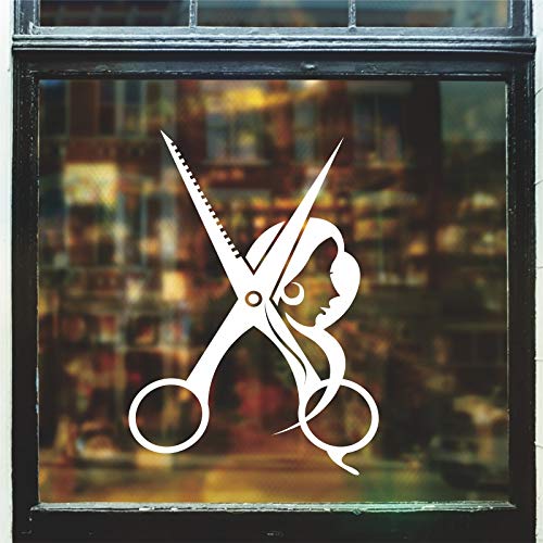 Ajcwhml Hombre Etiqueta de peluquería Nombre del Tiempo Chop Bread Decal Peinado Cartel Vinilo Arte de la Pared Etiqueta de la Ventana decoración Mural a 33x45 cm