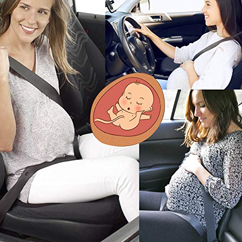 Ajustador de Cinturón de Maternidad, TUPSKY Inturón de Seguridad Comodidad y Seguridad para Futuras Mamás, Protege a Tu bebé por nacer, Un Imprescindible para las Embarazadas Negro