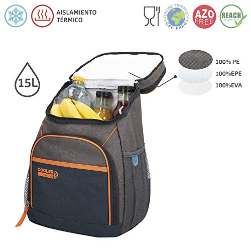 Aktive 80790 - Mochila térmica 15 litros Cooler