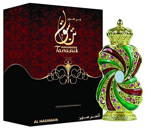 Al Haramain Perfumes Tanasuk Aceite de perfume, paquete de 1