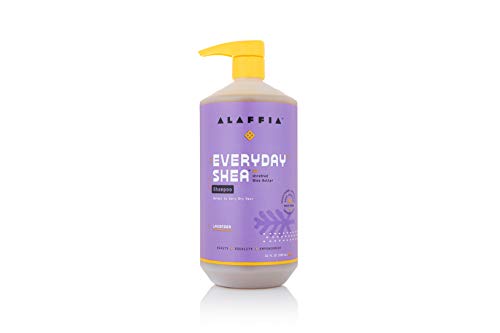 Alaffia - Champú Deep Moisture con Manteca de karité sin refinar para lavanda para cabello seco de normal a vey - 32 la Florida. onza.