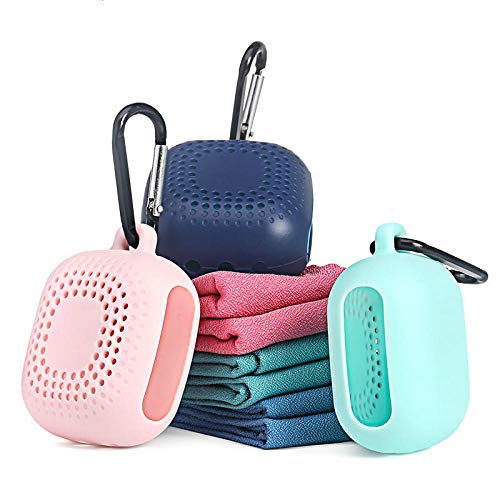 Alarmclocker8B Toalla portátil de Secado rápido Microfibra 40 * 40 Toalla Creativa Toalla Deportiva Absorbente de Sudor-Verde L 40 W 40