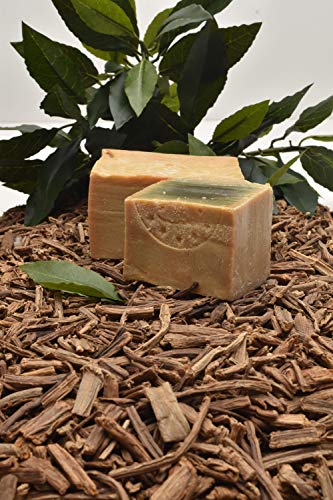ALEPEO | Jabón de Alepo | Jabón natural con 20% de aceite de laurel para el cuerpo y el cabello | 100% Vegano, hecho a mano, sin aceite de palma, sin plástico | ECOCERT COSMOS NATURAL