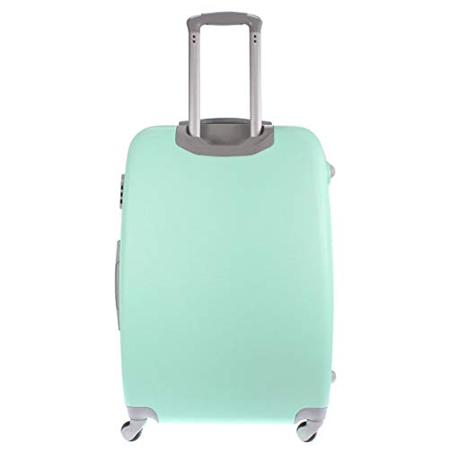 Alexander 24'' ABS Maleta de Viaje Equipaje 63.5*42*23.5 cm 52L Estructura Rígida Ligera con Asa Telescópica 4 Ruedas Giratorias y Cerratura 4 Colores 3 Tamaños a Elegir (Verde, M) 1300VE-M