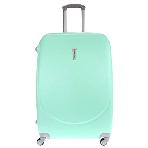 Alexander 24'' ABS Maleta de Viaje Equipaje 63.5*42*23.5 cm 52L Estructura Rígida Ligera con Asa Telescópica 4 Ruedas Giratorias y Cerratura 4 Colores 3 Tamaños a Elegir (Verde, M) 1300VE-M