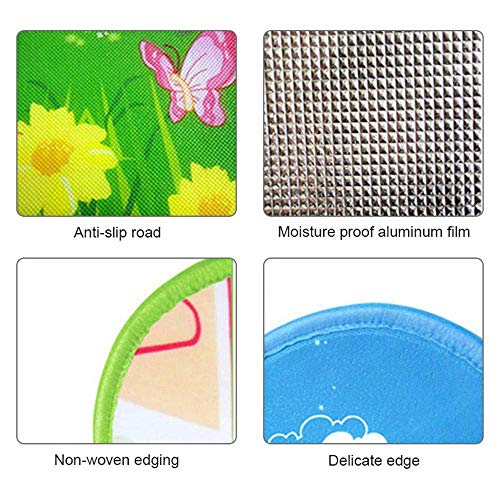 Alfombra Infantil Goma Eva Manta Actividades Niños Alfombra Bebe Gateo Alfabeto Animales 200 x 180 x 0.5cm