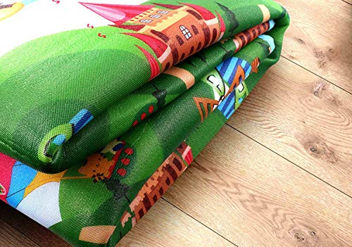 Alfombra Infantil Goma Eva Manta Actividades Niños Alfombra Bebe Gateo Alfabeto Animales 200 x 180 x 0.5cm