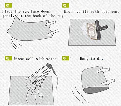 Alfombras Modernas Alfombra Shaggy Suave para Sala De Estar Dormitorio Habitaciones para Niños Decoración Alfombras De Noche Alfombra De Yoga Antideslizante 50X80CM