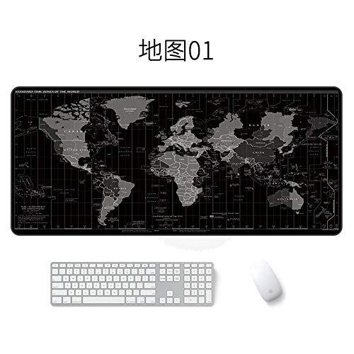 Alfombrilla de ratón de Mapa Alfombrilla de ratón Impermeable Grande Mapa 01 400 * 900 * 2 mm