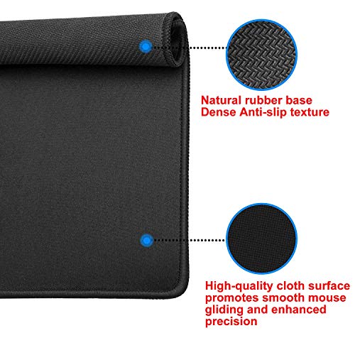 Alfombrilla goma antideslizante para ratón, La naturaleza, el hombre con el perro caminando por el lago con reflejo del ár,ratón de goma antideslizantes con Designs para gamer y Office trabajo60x35 cm