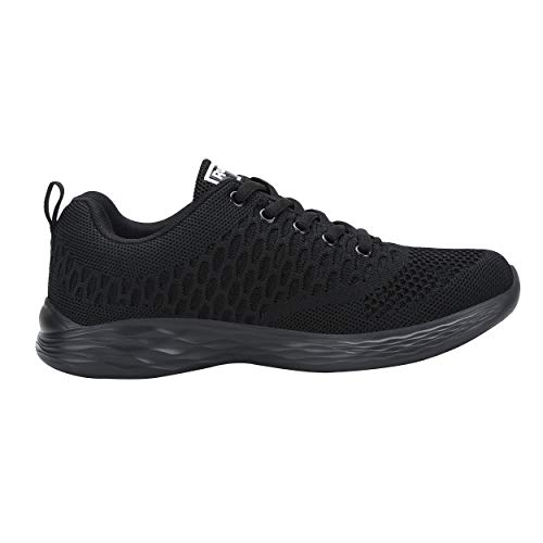 ALI&BOY Mujer Gimnasia Ligero Sneakers Zapatillas de Deportivos de Running para(38 EU, Negro/Negro)