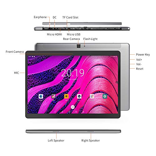 ALLDOCUBE iPlay10 Pro Tablet con HDMI, Pantalla 1920x1200 IPS de 10.1 Pulgadas, MTK8163 1.5GHz Quad Core, ROM de 3GB, RAM de 32GB, Android 9.0, Micro HDMI, GPS