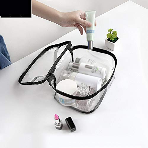 Almacenamiento Cosmético, Bolsa De Cosméticos De Baño De PVC Transparente Impermeable Para Mujer Estuche De Maquillaje Cremallera De Viaje Maquillaje Organizador De Lavado De Belleza Kit De Almace