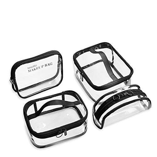 Almacenamiento Cosmético, Bolsa De Cosméticos De Baño De PVC Transparente Impermeable Para Mujer Estuche De Maquillaje Cremallera De Viaje Maquillaje Organizador De Lavado De Belleza Kit De Almace