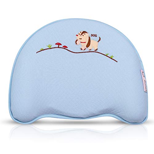 Almohada Bebe Recien Nacido Antivuelco · Cojin Plagiocefalia 2 Fundas Lavables Incluidas · Almohada Bebe Cabeza Plana · Cuida la Cabeza y Columna de tu Bebe · Almohada Mimos Antiácaros, Antibacteria