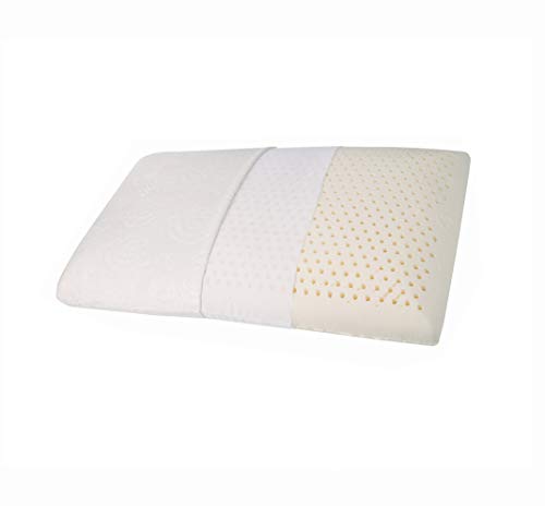 Almohada Cervical Látex Ortopedica con Alta Transpirable Diseñada Médicamente Para Dolor Cuello y Espalda.