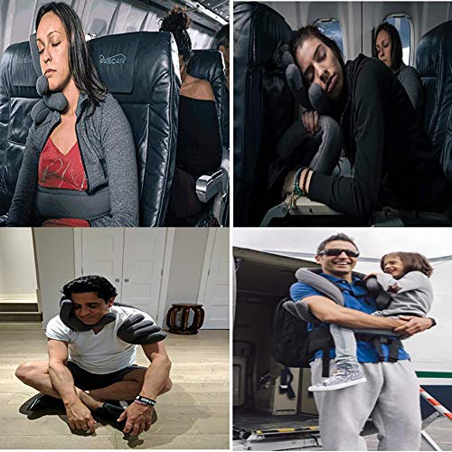 Almohada de viaje de la palma, Almohada ajustable para el cuello del viaje Almohada suave ajustable del apoyo para la cabeza del apoyo para la cabeza de la forma de la mano para el avión / el autobús