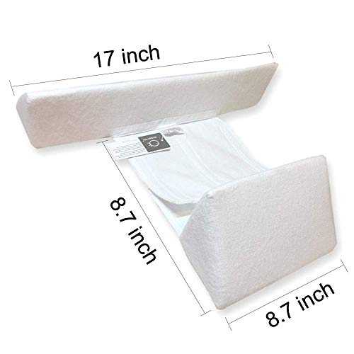 Almohada para bebés del lado de los bebés recién nacidos - Cabeza antipolar, leche lavable y anti escupir - Almohada de lactancia para niños más seguros