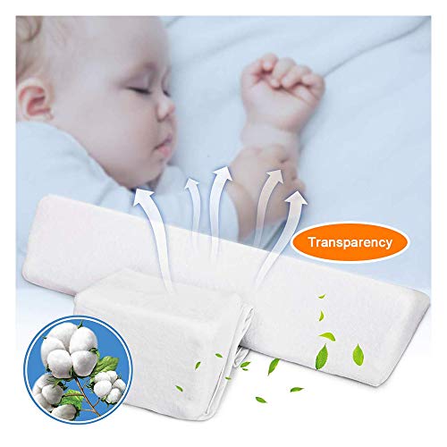 Almohada para bebés del lado de los bebés recién nacidos - Cabeza antipolar, leche lavable y anti escupir - Almohada de lactancia para niños más seguros