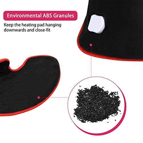 Almohadilla Eléctrica Misiki 85 x 60 cm Almohadilla Térmica para Espalda y Cervical, Gran Tamaño para Cuello y Hombro con Apagado Automático y Calentamiento Rápido para Alivio de Dolores Muscular