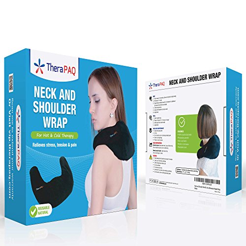 Almohadilla Térmica Que Alivia El Dolor De Hombros Y Cuello De TheraPAQ –Para La Terapia Térmica Humectante Natural O Como Pack De Frío - Almohada Calentada Al Microondas Reutilizable – Sin Olores