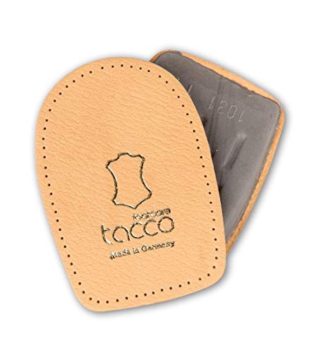 Almohadillas Elevadoras Correctoras para el Talón para Zapatos y Botas, Correctores para Piernas, Plantillas Ortopédicas de Cuero Unisex Autoadhesivas, Fabricadas en Alemania (44-46 EUR)