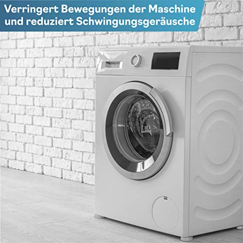 Almohadillas lavadora universal de Plemont® [Made in Germany] - Piezas de recambio y accesorios para pies lavadora y secadora - antivibracion lavadora