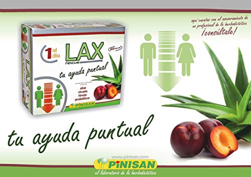ALOE LAX Aloe Vera con Probióticos y reforzado con ciruela e hinojo para limpieza de colon, Detox Natural, mejora la digestión, regularidad intestinal. 60 Capsulas, 1 al día