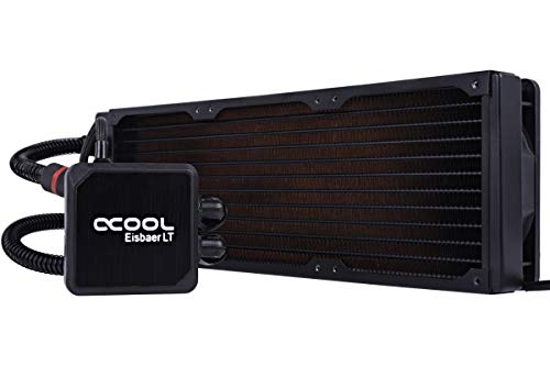 ALPHACOOL Ventilador CPU Ref. LIQUIDA EISBAER LT360 Negro RELLENABLE/Ampliable/3 Ventiladores/MULTISOCKET 1013982
