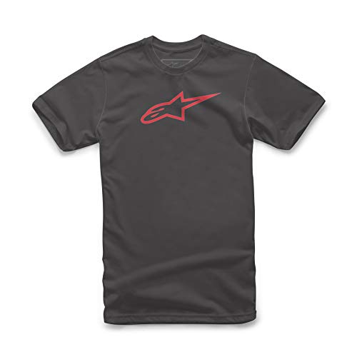 Alpinestars Ageless Camiseta Clásica, Negro/Rojo, XL para Hombre