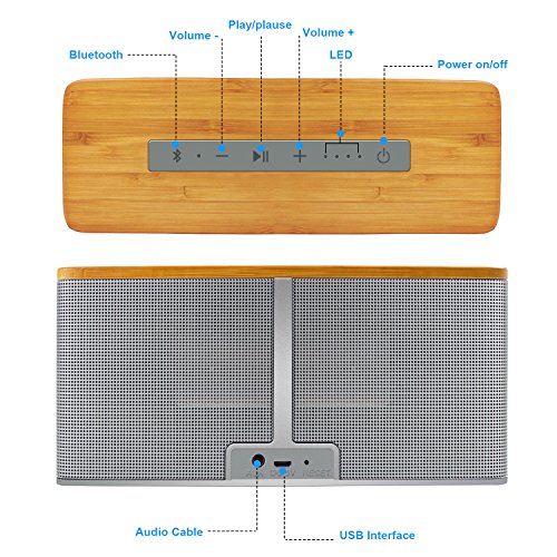 Altavoz Bluetooth Portátil COMISO con 30W de Potencia Stereo,Alta Potencia, BassUp, IPX5 Resistente al Agua,Emparejamiento Inalámbrico, Altavoz para el Hogar, Espacios Libres