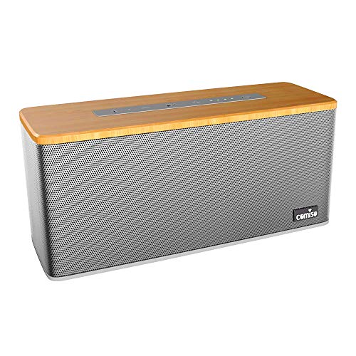 Altavoz Bluetooth Portátil COMISO con 30W de Potencia Stereo,Alta Potencia, BassUp, IPX5 Resistente al Agua,Emparejamiento Inalámbrico, Altavoz para el Hogar, Espacios Libres