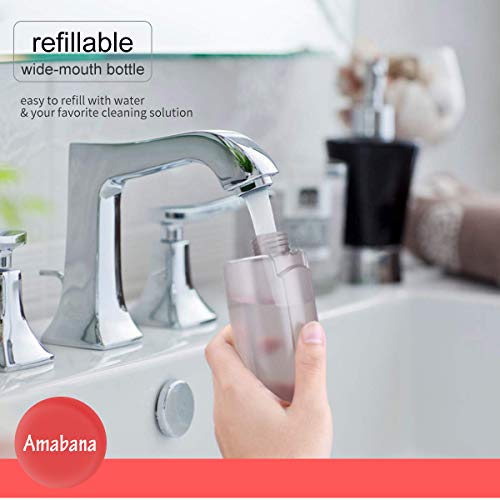 Amabana - Limpiador de pulverización de microfibra para suelos de mopa húmeda y herramienta de raspado de polvo para casa, cocina, Mopa en spray, color rojo, Spray Mop