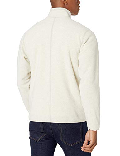 Amazon Essentials - Chaqueta de forro polar con cremallera completa para hombre, Avena, US S (EU S)