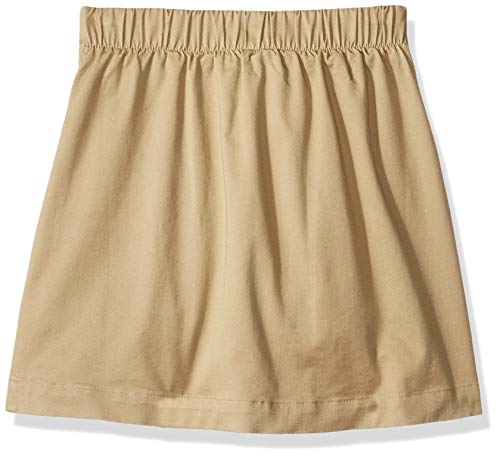 Amazon Essentials - Falda pantalón de uniforme para niña, Caqui, US L (EU 134-140 CM, S)