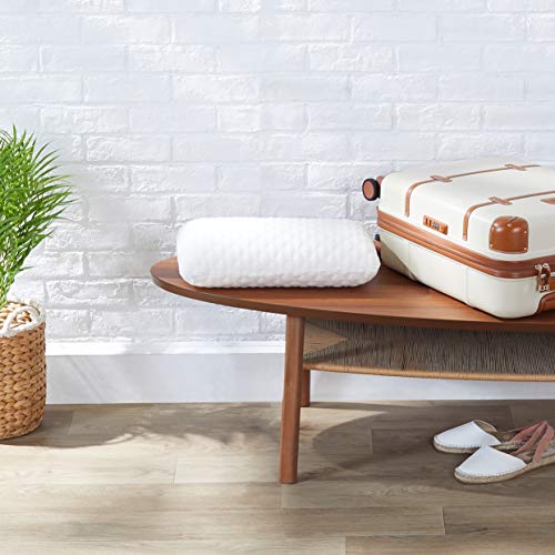 AmazonBasics - Almohada de viaje pequeña de espuma con memoria, 42 x 24 x 12 cm