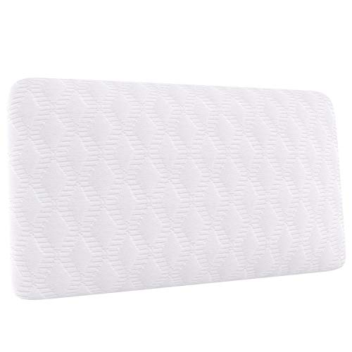 AmazonBasics - Almohada de viaje pequeña de espuma con memoria, 42 x 24 x 12 cm