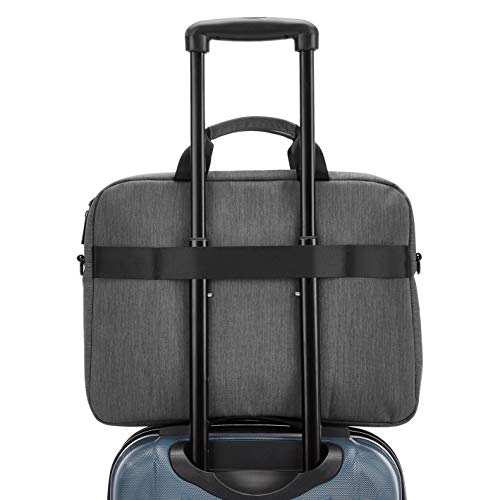 AmazonBasics - Bolsa para ordenador portátil profesional de 39,62 cm, gris