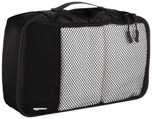 AmazonBasics - Bolsas de equipaje pequeñas (4 unidades), Negro