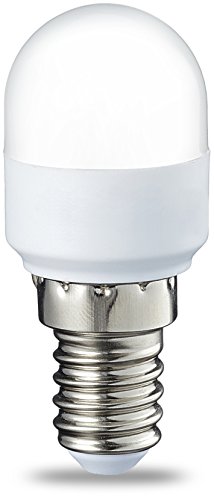 AmazonBasics Bombilla LED T25 E14, 1.7 W (equivalente a 15W), Blanco Cálido, 2 unidades