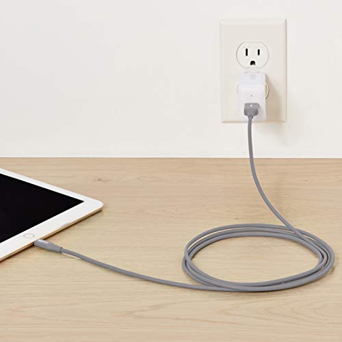 AmazonBasics - Cable de conector Lightning a USB A para iPhone y iPad - 1,8 m - 1 unidad, Gris