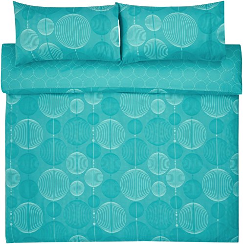 AmazonBasics - Juego de funda nórdica de microfibra ligera de microfibra, 230 x 220 cm, Cerceta industrial (Industrial Teal)