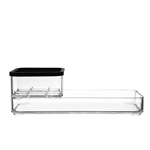 AmazonBasics - Organizador de maquillaje - Mediano, 2 piezas