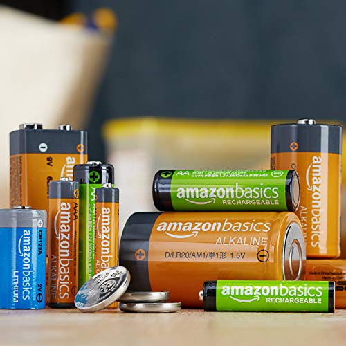 AmazonBasics - Pilas alcalinas AA de 1,5 voltios, gama Performance, paquete de 8 (el aspecto puede variar)